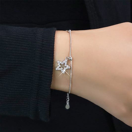 AZURE LEAF Diamond bracelet set with stars