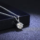 1-Carat Diamond Pendant Necklace with 925 Sterling Silver Chain